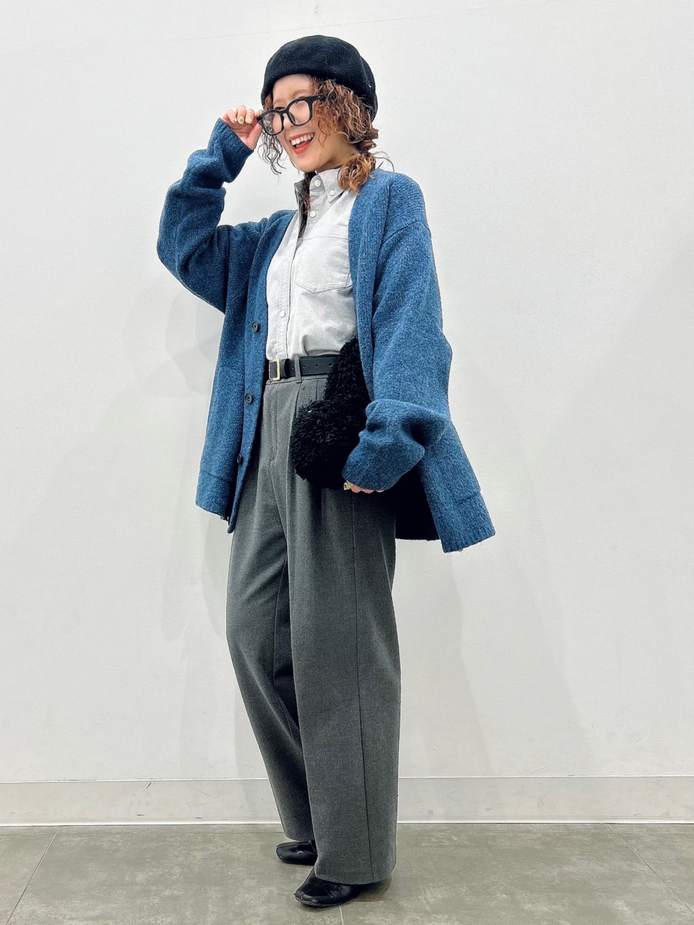 GUCCI グラデーション　リゾート　デニム風ワンピースとカーディガンセット GUCCI グラデーション リゾート デニム風ワンピースと