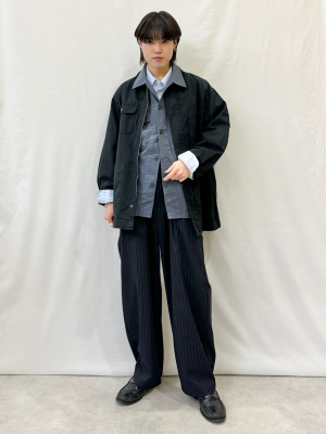 GUバレルレッグスラックス(がら) XLサイズ GU公式 | バレルレッグスラックス(柄)