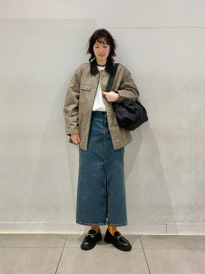 GU公式 | 裏フリースデニムスカート