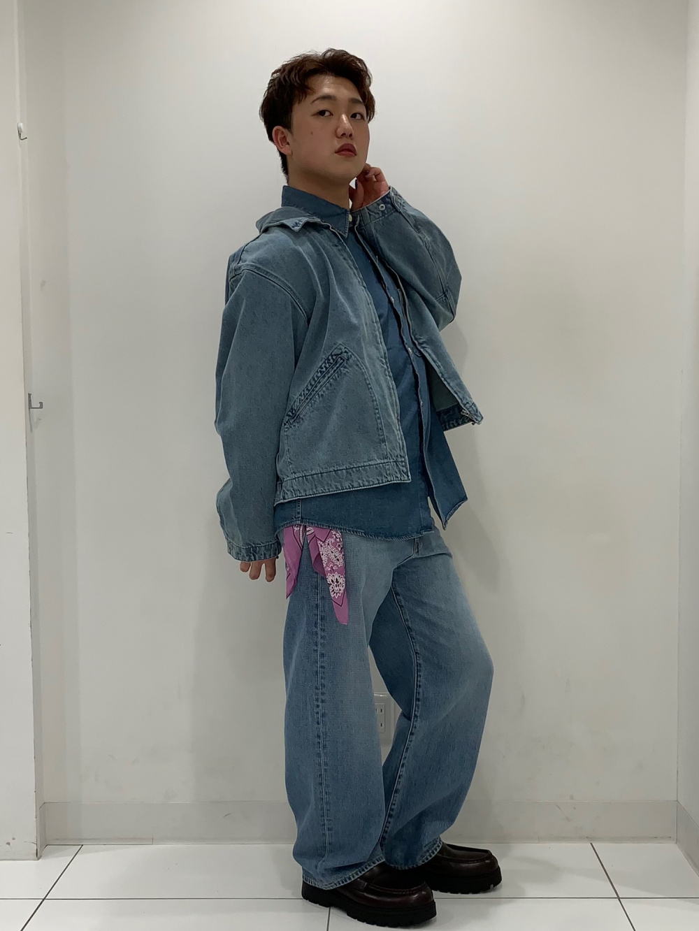 Washed Shirt/Denim、Denim Zip Up Jacket」| GU的穿搭理念