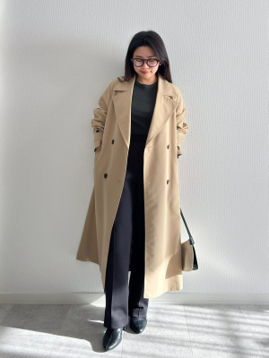 GU公式 | オーバーサイズトレンチコート