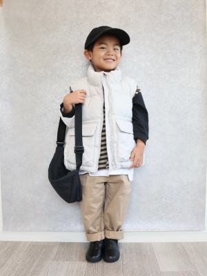 かとはる GU公式 | KIDS(男女兼用)ヒートパデッドコンバーチブルブルゾン