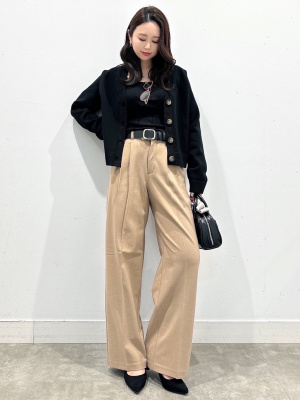 GU公式 | スポンジニットVネックカーディガン