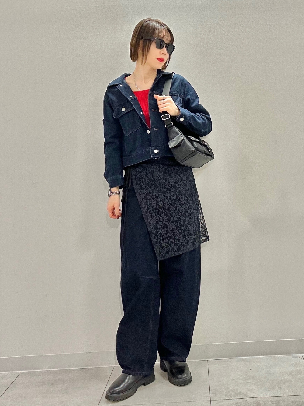 バレルレッグジーンズA+EC(丈長め81.0cm)(セットアップ可能)」の