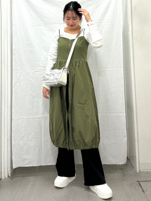 GU公式 | ストレッチリブUネックT(12分袖)(ウォーム)