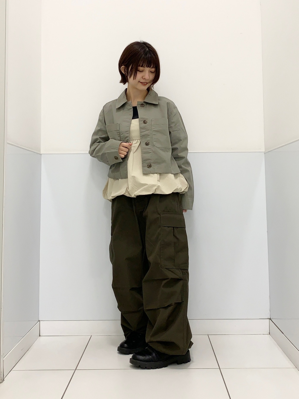 ケーブルカーディガン UNDERCOVER、ジップポケットシャツ