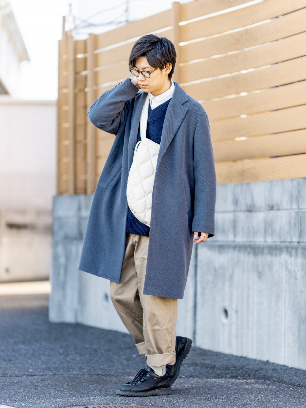 デニムオーバーサイズジャケット(セットアップ可能)、オックスフォード