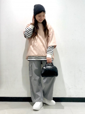 GU公式 | GIRLSセンターシームワイドカーゴパンツJR