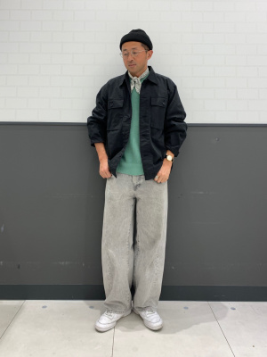 GU公式 | ウォッシュドリブクルーネックセーター