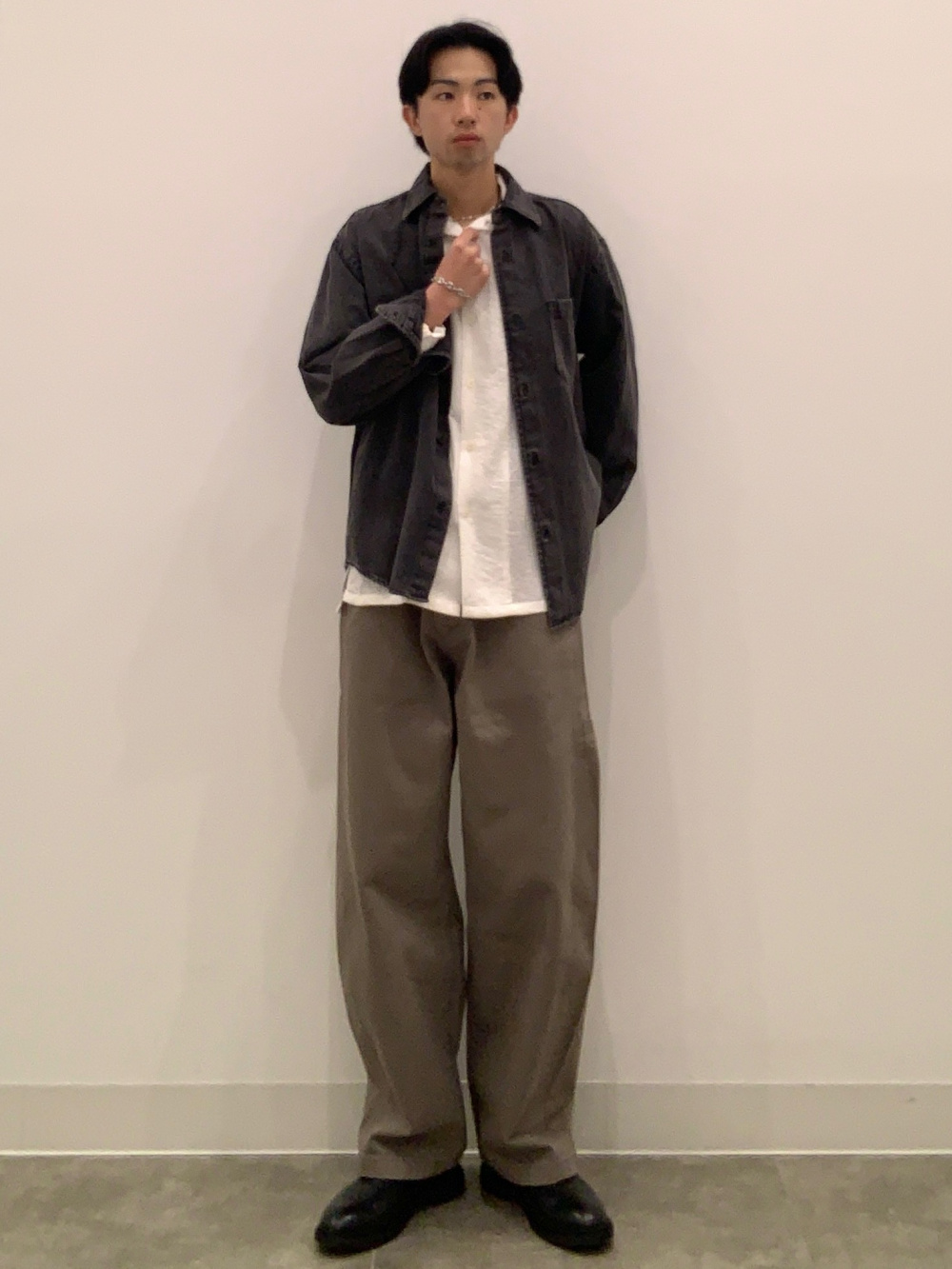 極上シルエット】 スーパーワイド ウォッシュド カーゴ