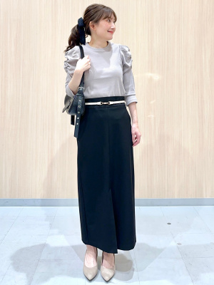 GU公式 | ギャザースリーブT(7分袖)Z