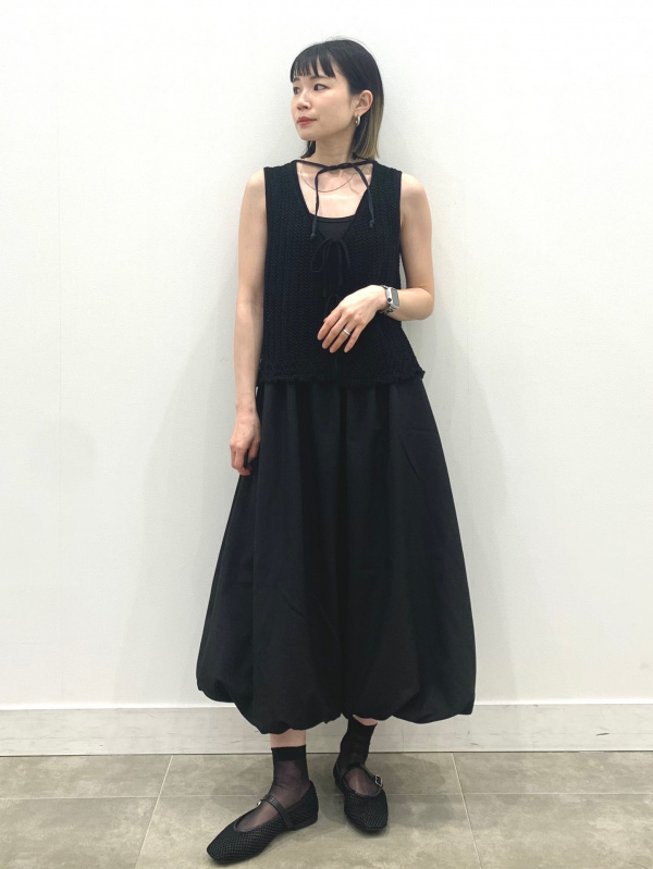 バブルヘムワンピース(ノースリーブ)US+EC（レディース）の着用