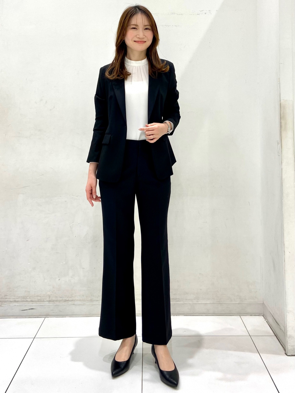 ウォッシャブルテーラードジャケットZ(セットアップ可能)、オープン