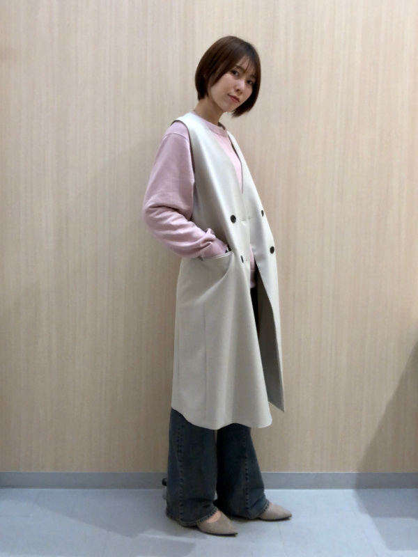 シャツスタイル フレアフィット ベージュ デニムコート GY2345EW10558_11_l.jpg