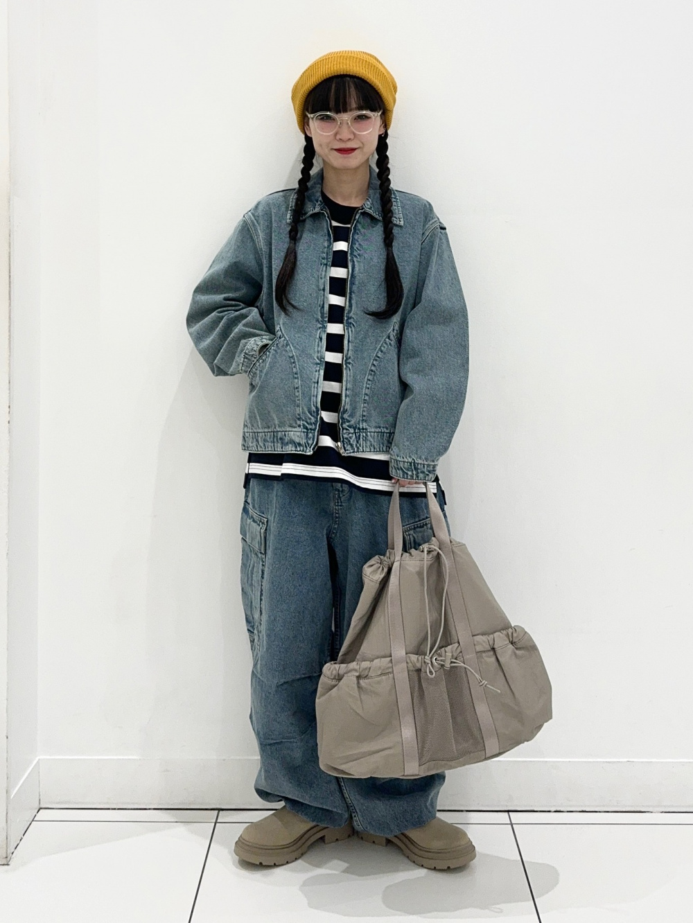 ドライワイドT(5分袖)、デニムジャケット(セットアップ可能)」の