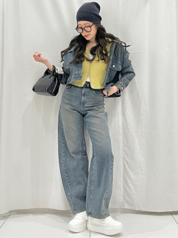 An outfit using 2 Piece Bustier And Shirt Set and Bowling Bag｜GU US