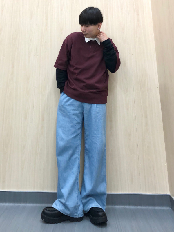 着用例① Zip-Up Shirt、Chunky Sole Plain Toe Shoes」| GU的穿搭理念