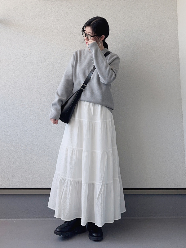5分袖ジャガードトッパー｜AZUL BY MOUSSY（アズールバイ