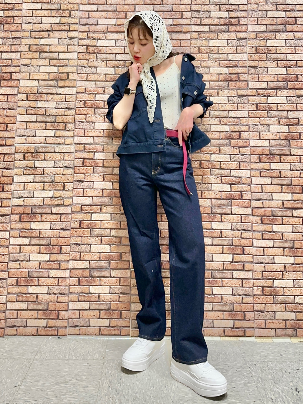 Check styling ideas for「Bubble Hem Camisole、Boxy T-Shirt