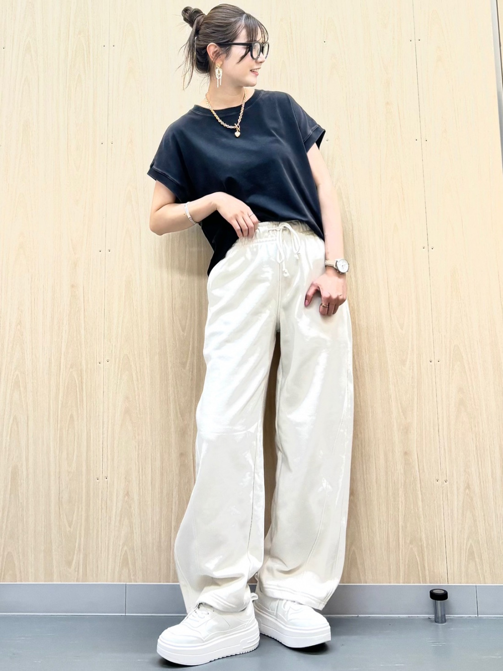 GU公式 | スウェットバレルレッグパンツ