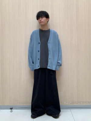 くぅさん用 GU公式 | ウォッシュドリブVネックカーディガン