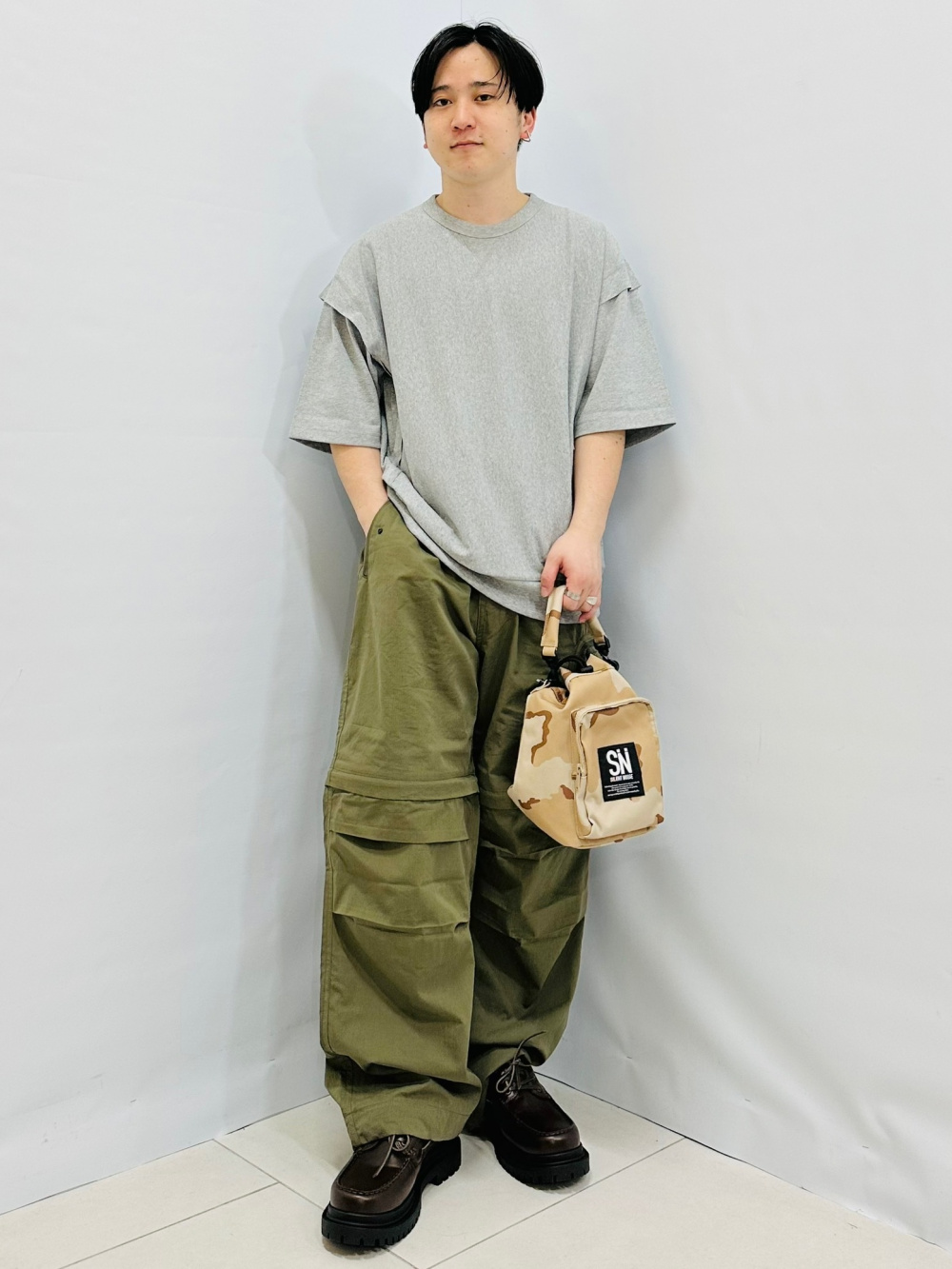 スウェT(5分袖) UNDERCOVER、チュニックシャツ UNDERCOVER」の