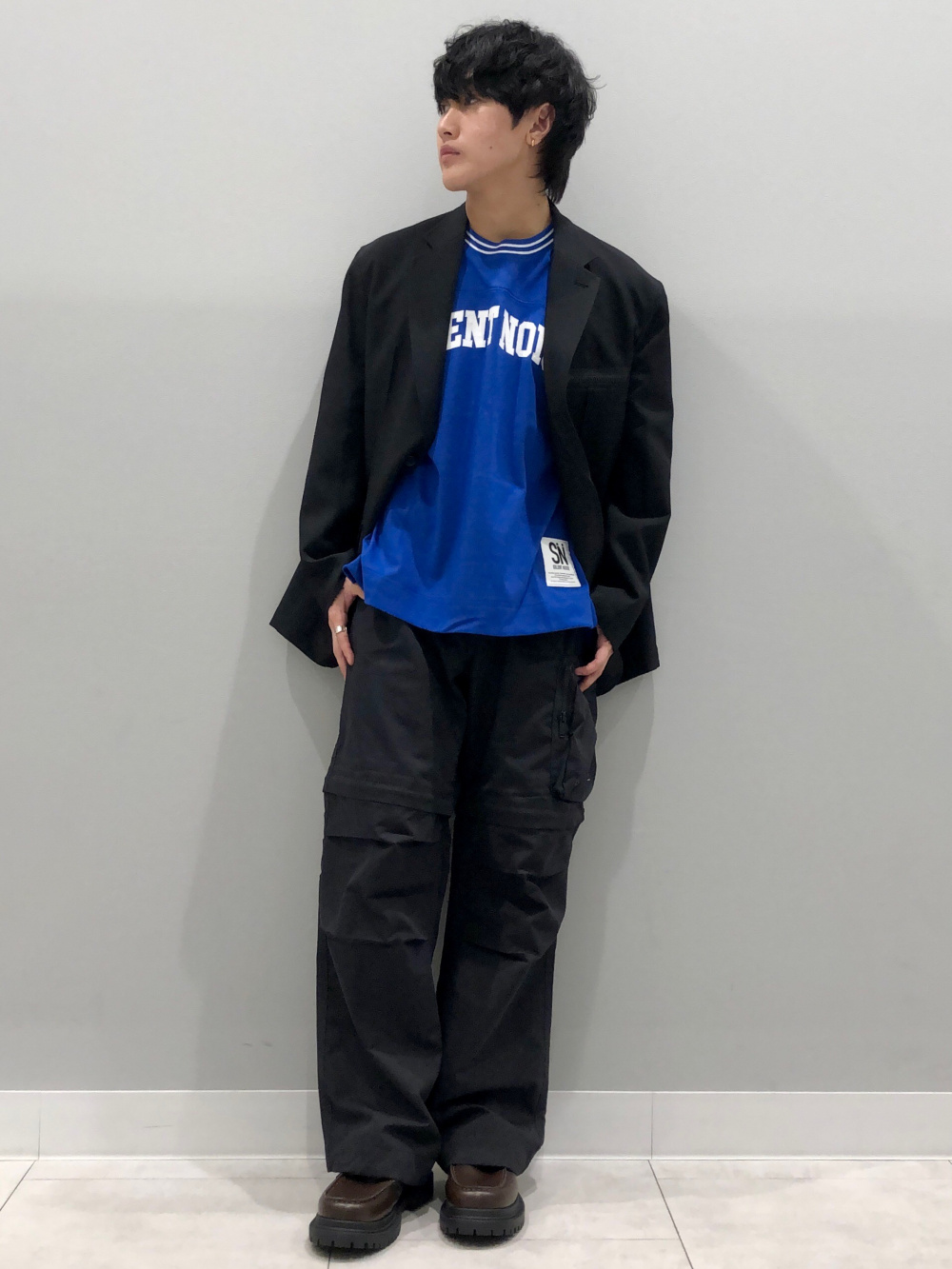 GU UNDERCOVER オーバーサイズジャケット BLACK XSサイズ GU公式 | オーバーサイズジャケット UNDERCOVER