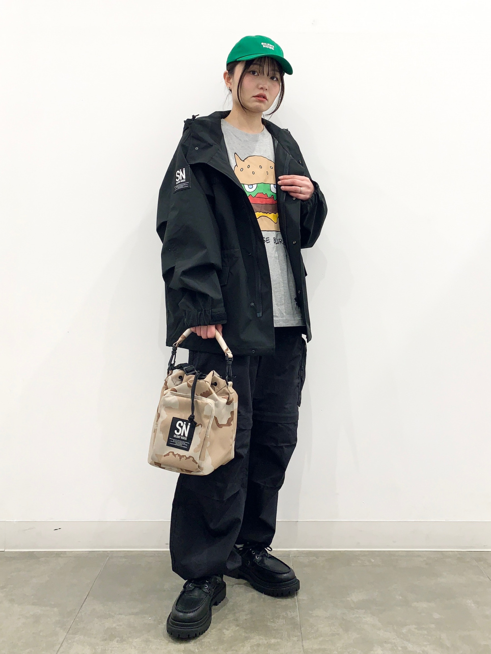 スウェT(5分袖) UNDERCOVER、ワイドテーパードパンツ UNDERCOVER」の