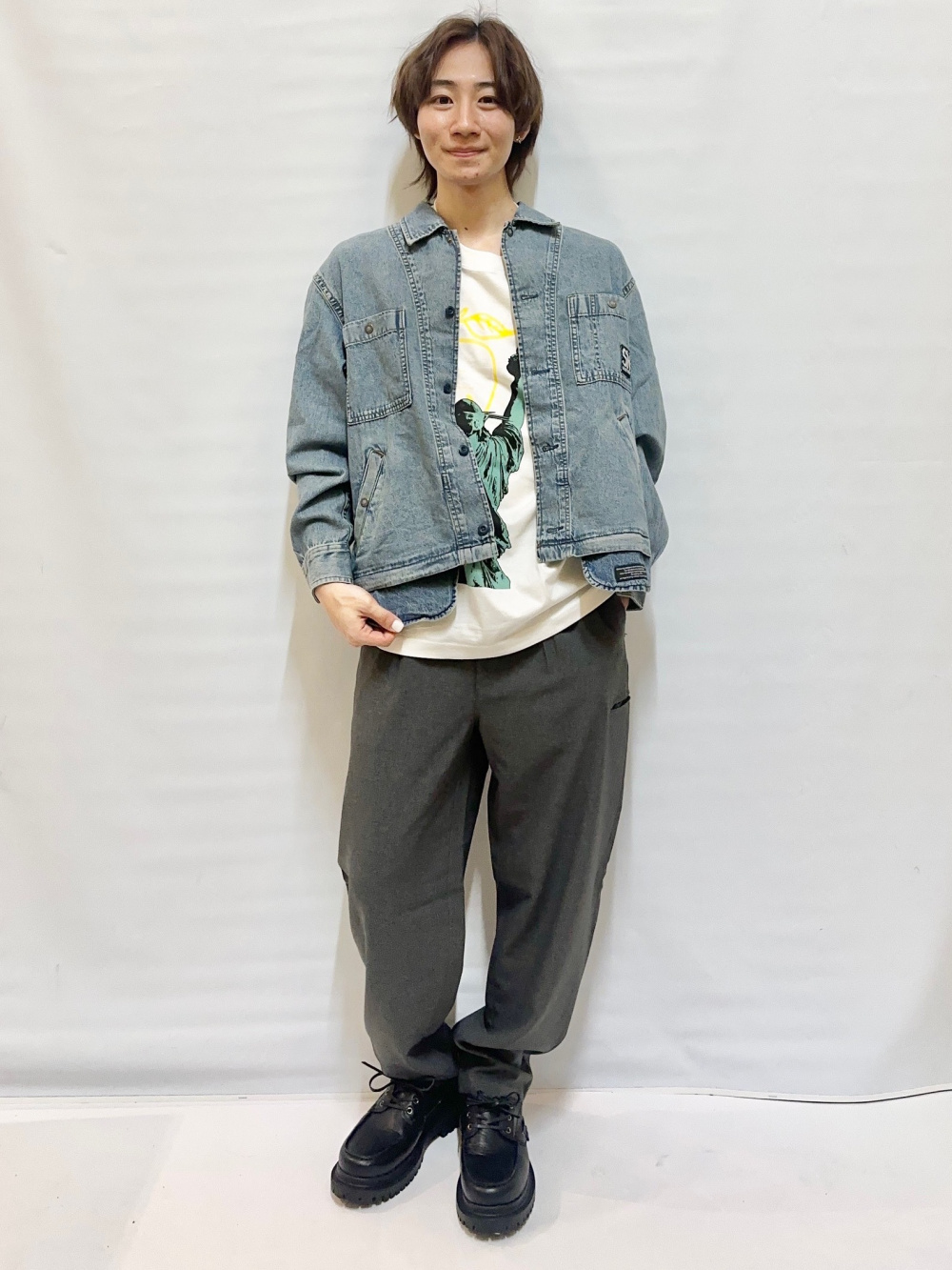 グラフィックT(5分袖) UNDERCOVER 3、チュニックシャツ