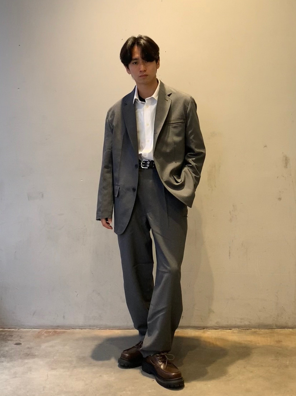 「新品」ＵＧ　オーバーサイズジャケット　UNDERCOVER グレー　Ｍサイズ GU公式 | オーバーサイズジャケット UNDERCOVER