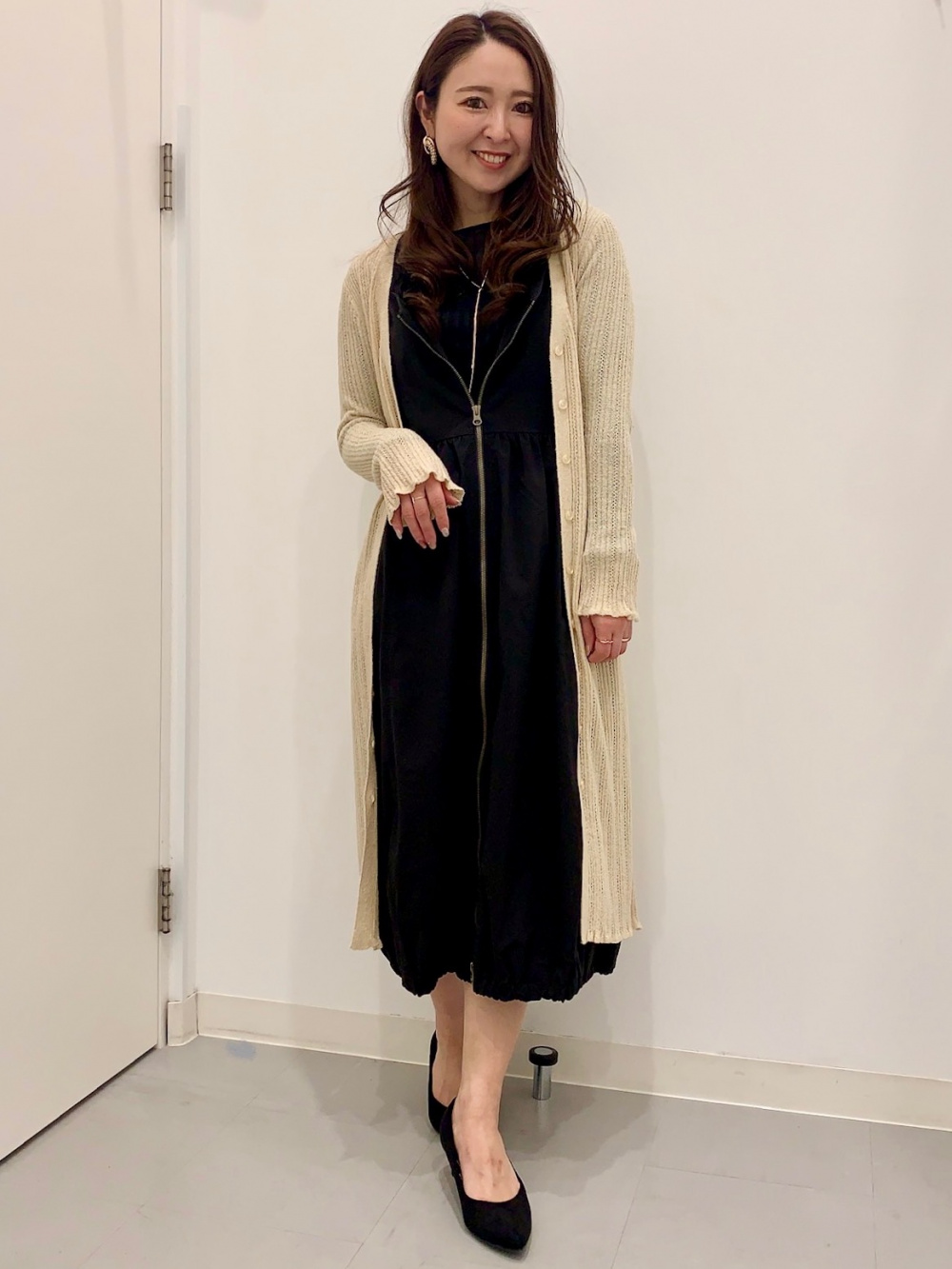 ブークレロングカーディガン BAYFLOW（ベイフロー）の「ブークレロングカーディガン（カーディガン