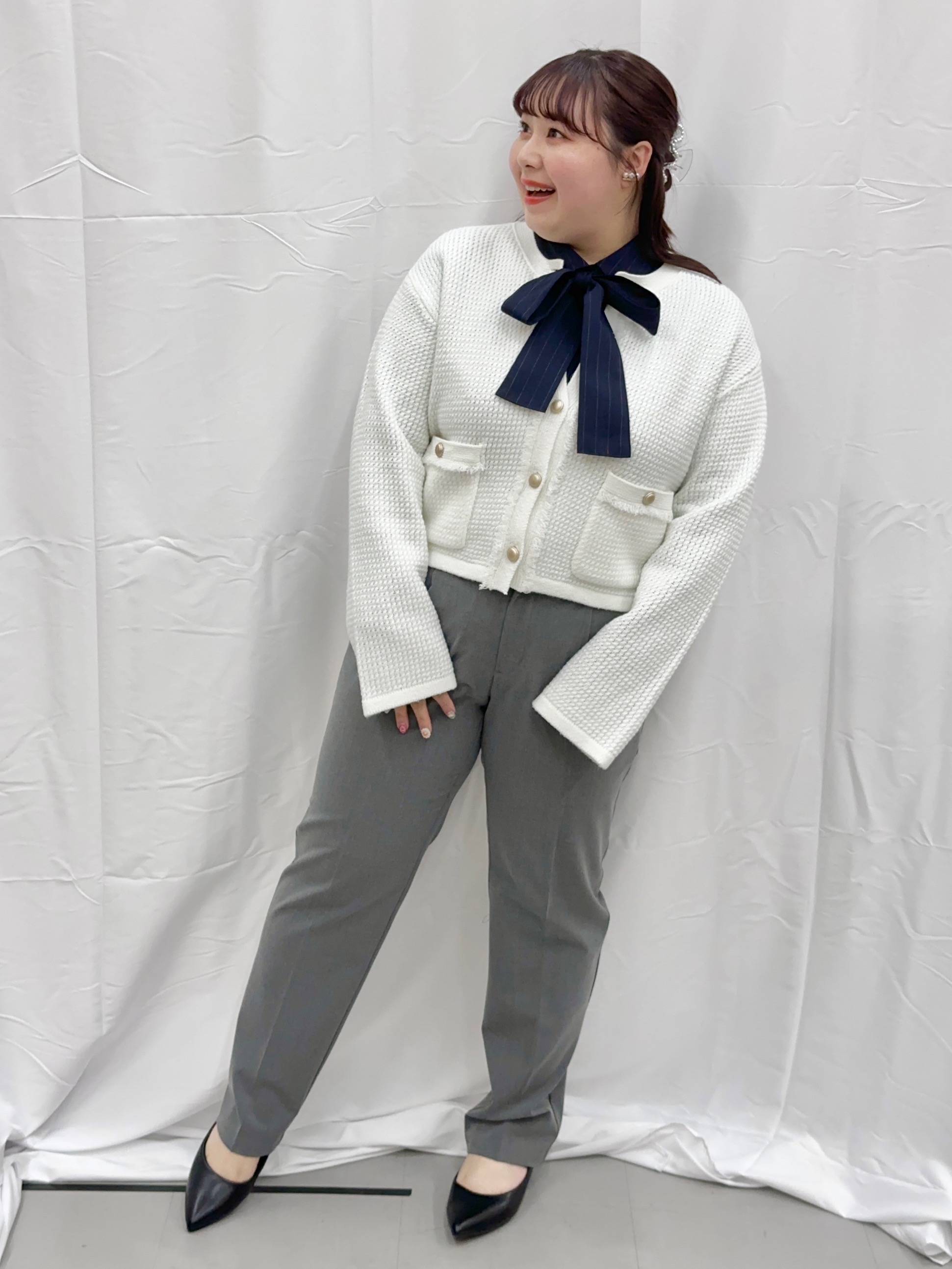 Wave Hair Clip 2-Pack、Washable Tapered Pants/Z+EC」的穿搭靈感