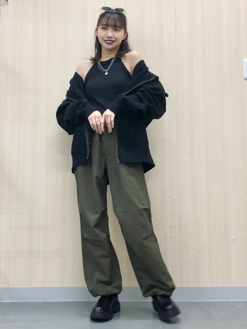 UVカットフルジップパーカ(長袖)、バブルヘムプルオーバー