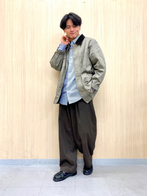 GU公式 | イージーケアブロードシャツ(ストライプ3)