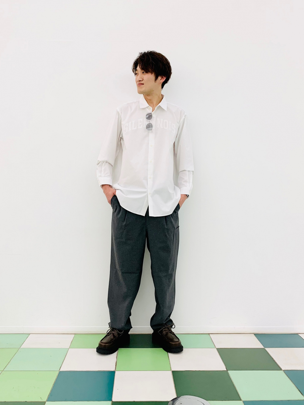 UNDERCOVER テーパードスラックス GU公式 | ワイドテーパードパンツ UNDERCOVER