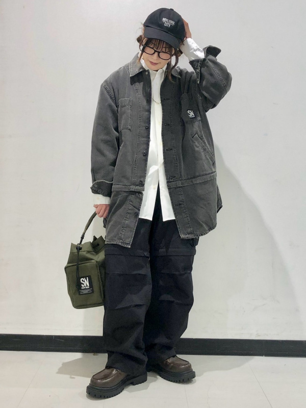 【新品タグ付】GU×UNDERCOVER オーバーサイズジャケット＆パンツ 黒L オーバーサイズジャケット UNDERCOVER、ワイドテーパードパンツ