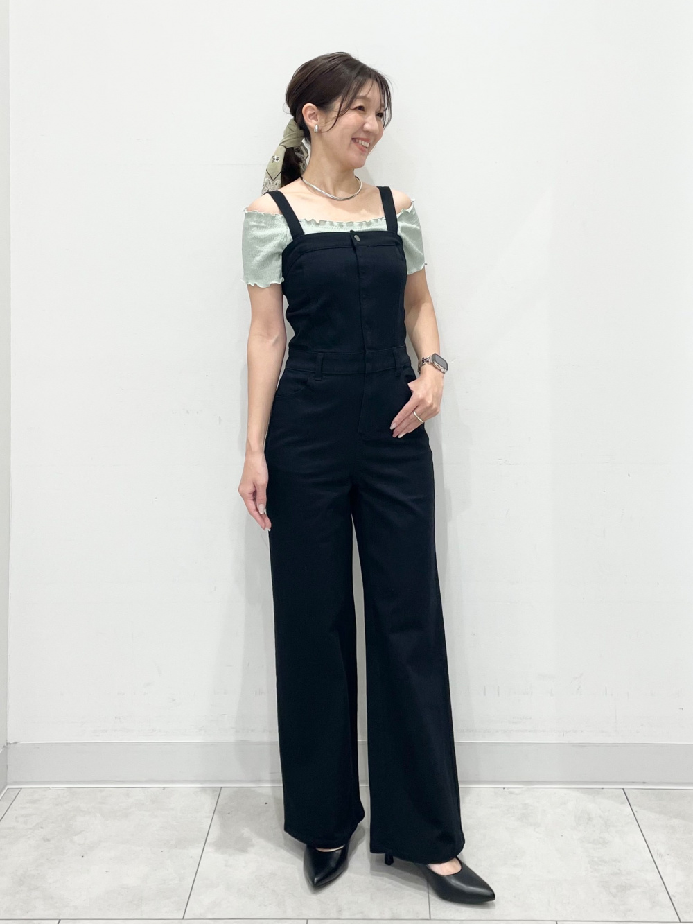 GU公式 | ベアトップサロペットパンツ