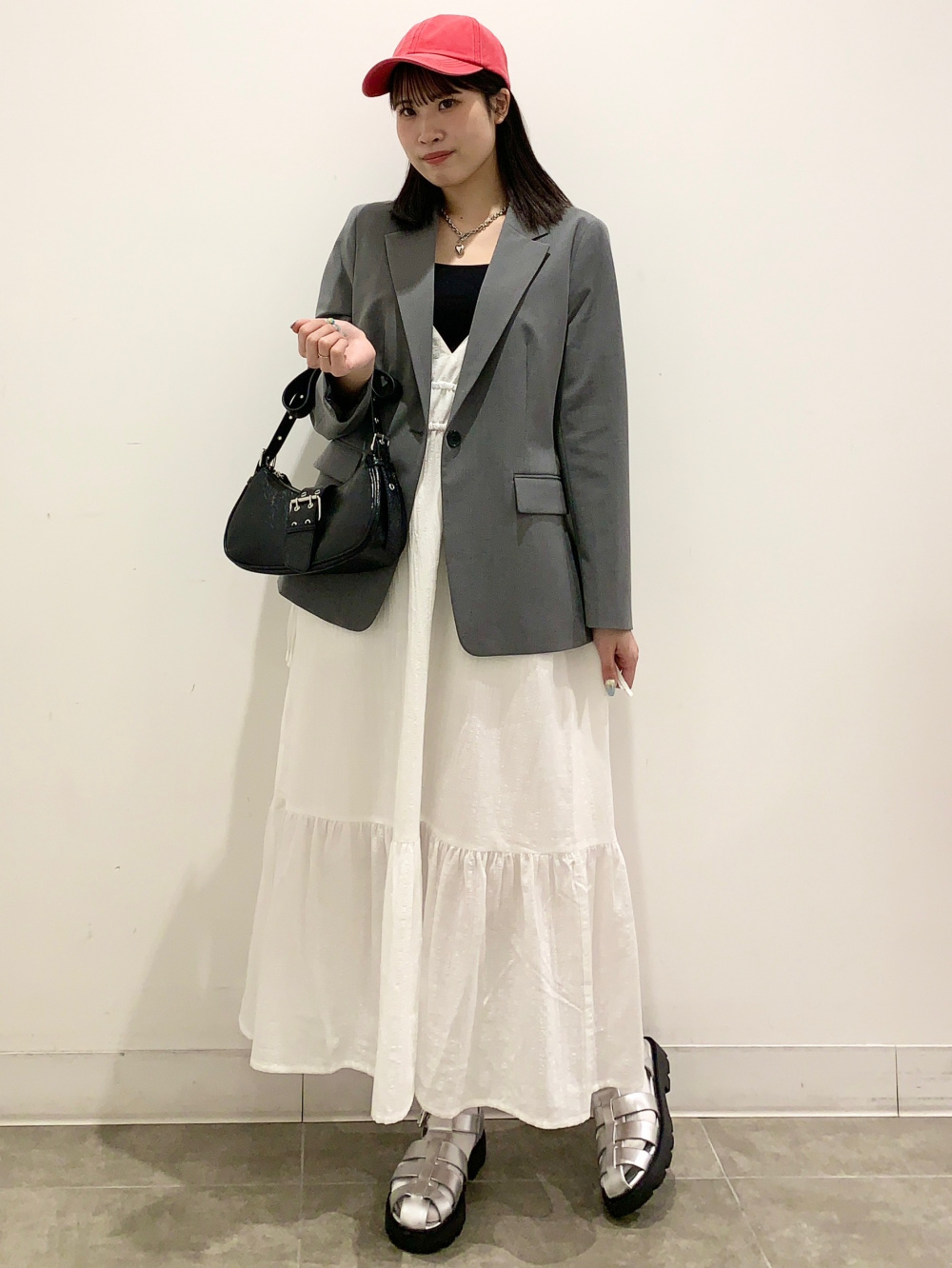 ウォッシャブルテーラードジャケットZ(セットアップ可能)、オープン