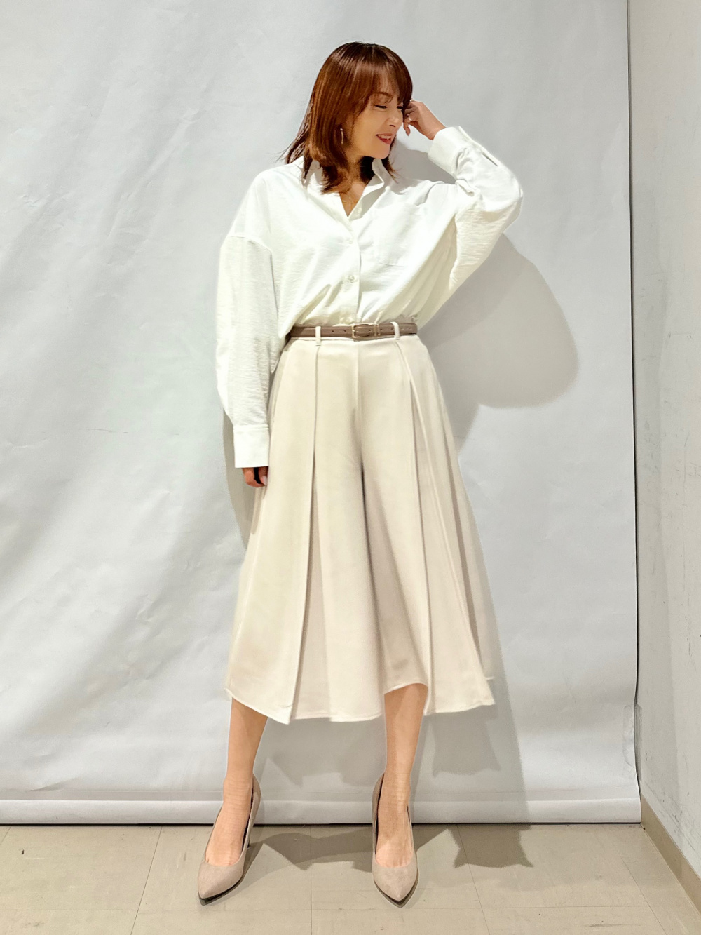 Block & White ポロシャツとスカートセット L