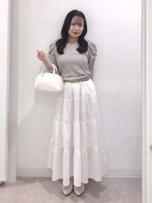 GU公式 | ギャザースリーブT(7分袖)Z