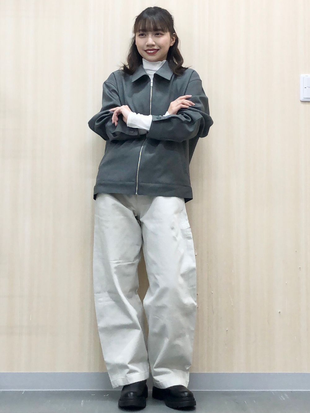 ストレッチリブタートルネックT(長袖)(ウォーム)、2トーンバレル ストレッチリブタートルネックT(長袖)(ウォーム)、2トーンバレル