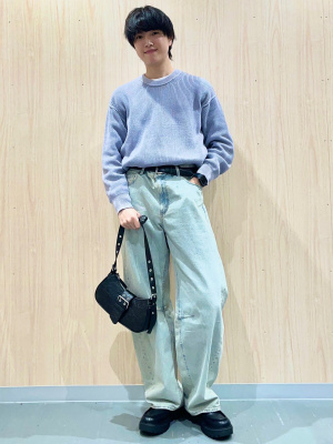 GU公式 | バレルレッグジーンズA+EC(丈長め81.0cm)(セットアップ