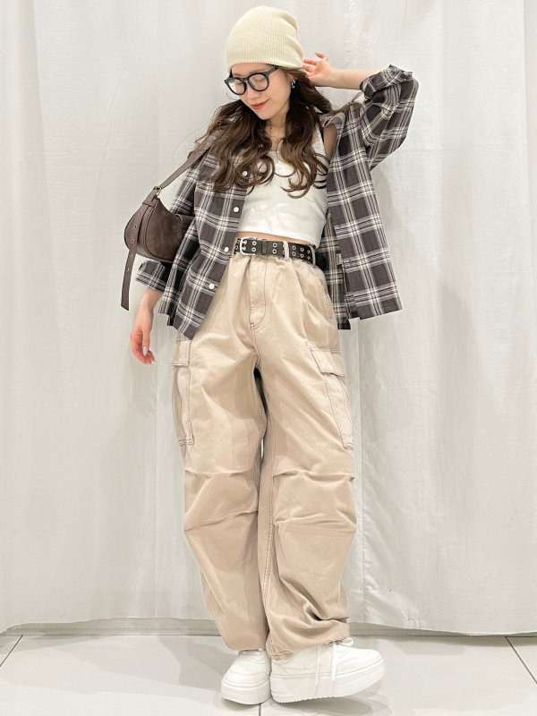 An outfit using Front Zip Shirt | Short and Cotton Blend Cropped