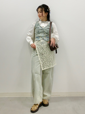 ⭐️25新作 ♡ A.L.C. アイボリー色レーススカートセット 新品♡　019 ⭐️25新作 ♡ A.L.C. アイボリー色レーススカートセット 新品