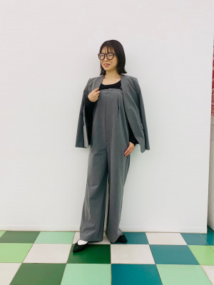 ユナイテッドトウキョウ ノーカラー スーツ セットアップ パンツ ブラック S ユナイテッドトウキョウ ノーカラー スーツ セットアップ パンツ