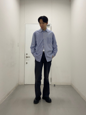 GU公式 | イージーケアブロードシャツ(ストライプ3)