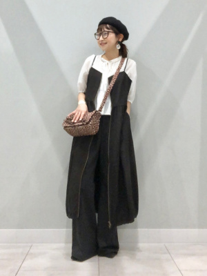 GU公式 | レースペプラムブラウス(5分袖)