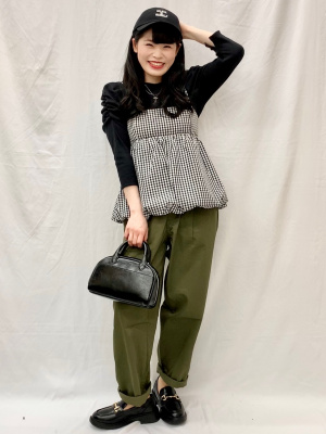 GU公式 | ギャザースリーブT(7分袖)Z