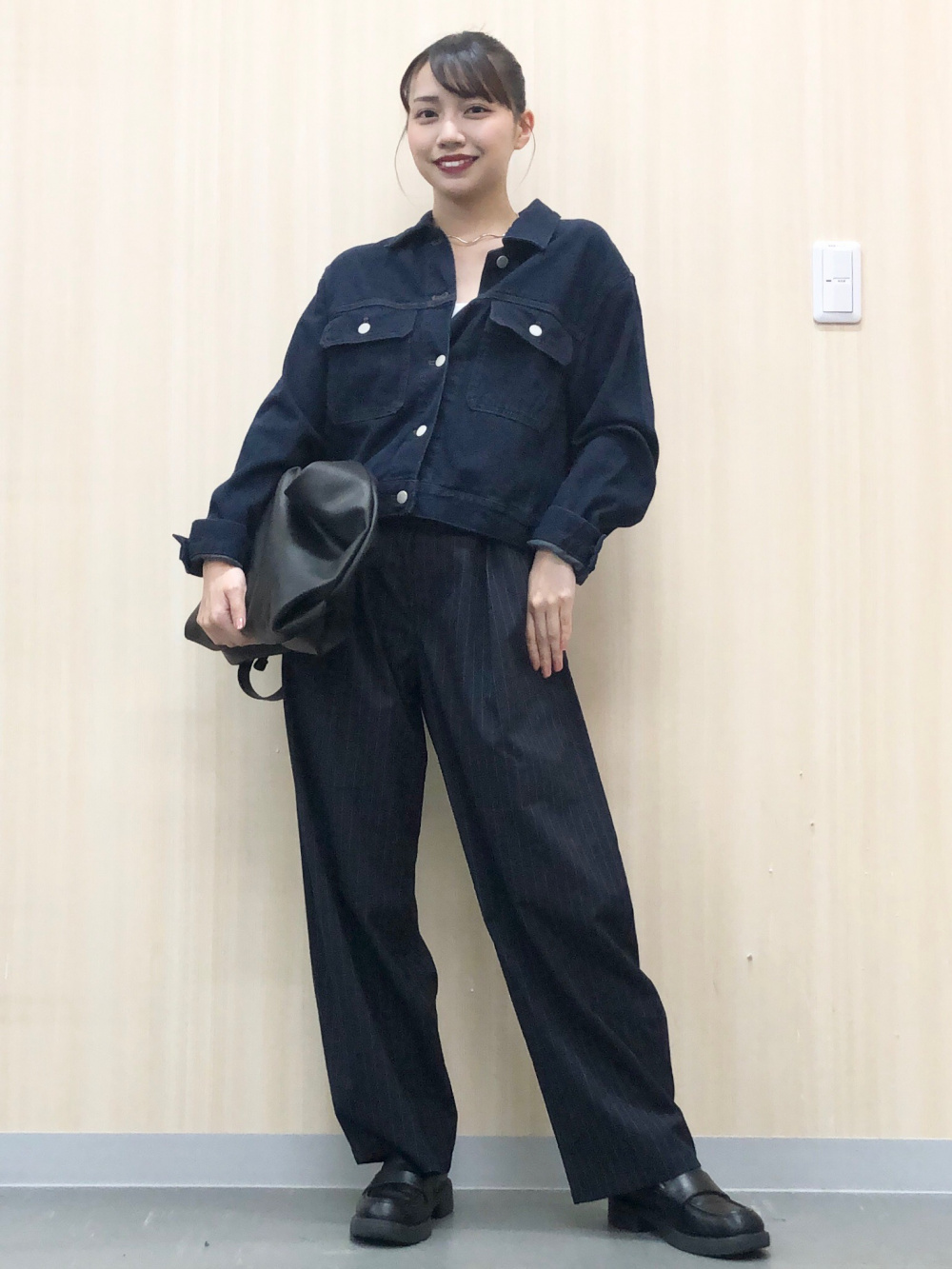 Check styling ideas for「Mesh Sweater、Bra-Feel 2Way Cropped