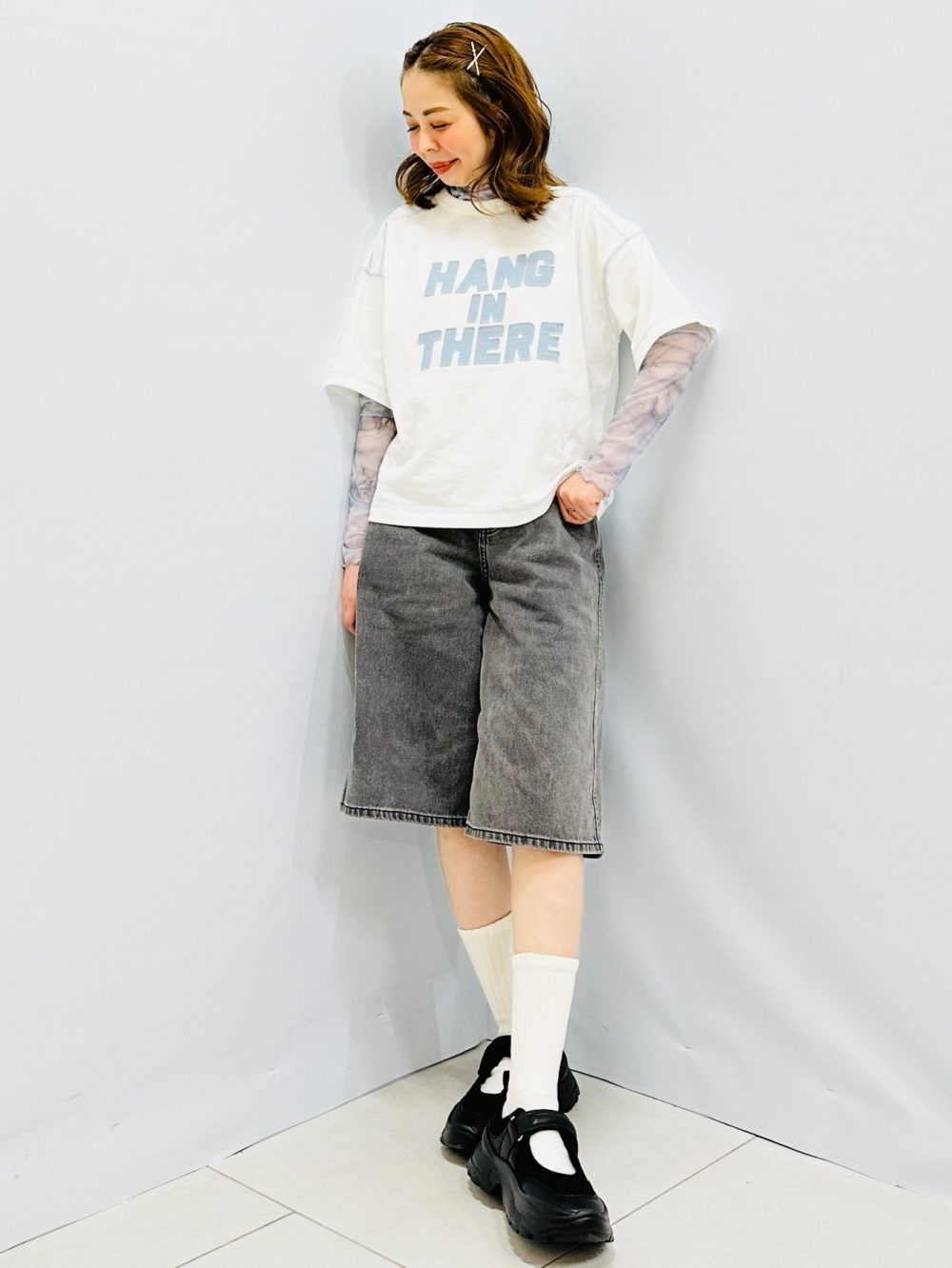Boxy T-Shirt/Halfslv/Logo」| GU的穿搭理念